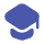 Painted scholar hat