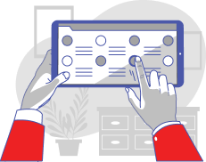 Screen with selection